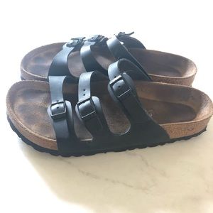 Black Florida Birkenstock Sandals Size 38 -Women’s